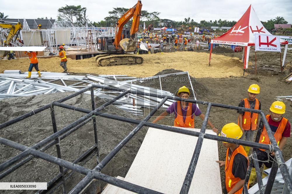 Temporary And Permanent Housing After Cyclone - Aceh Tamiang