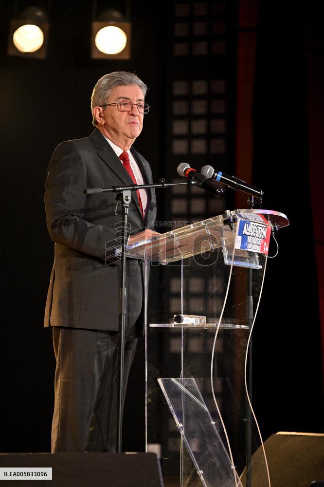 Republican New Year Banquet with Jean-Luc Melenchon - Villeurbanne