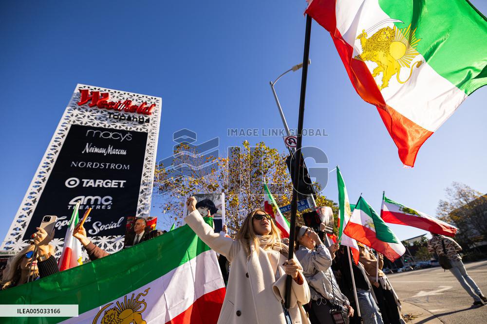 Los Angeles Demonstration Solidarity Iranian Protesters