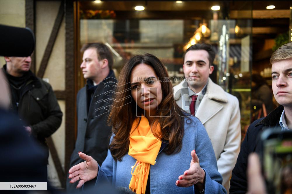 Sarah Knafo At Passy Market - Paris