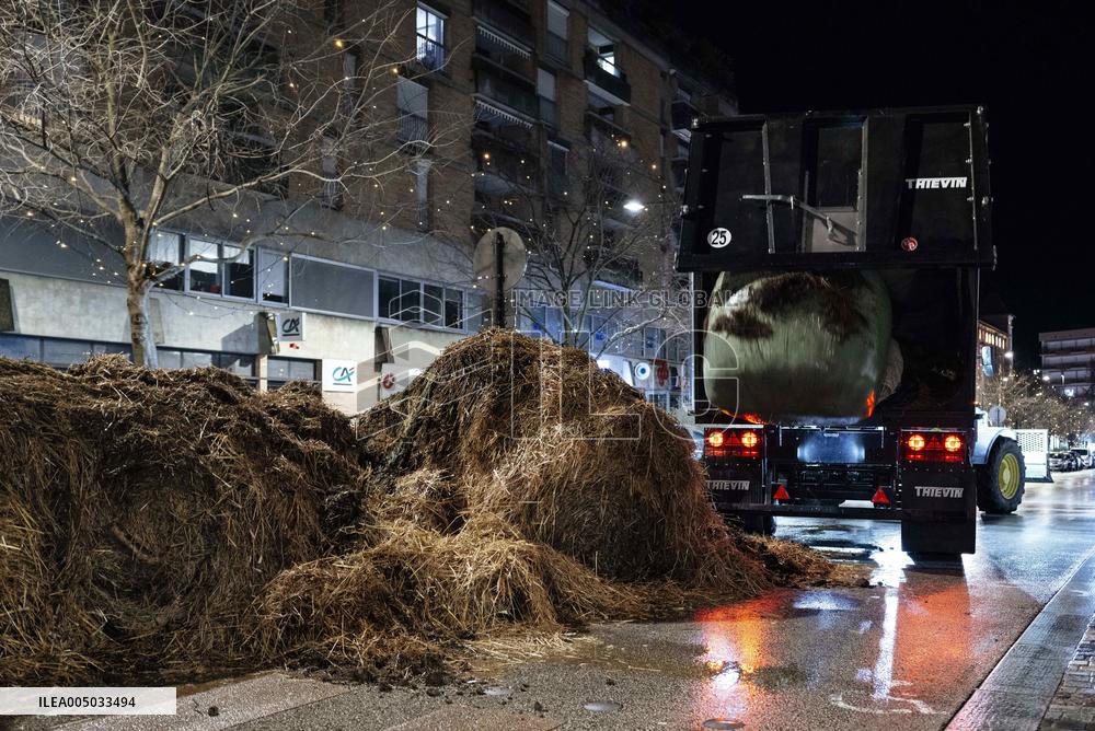 Farmers Protest in Montauban