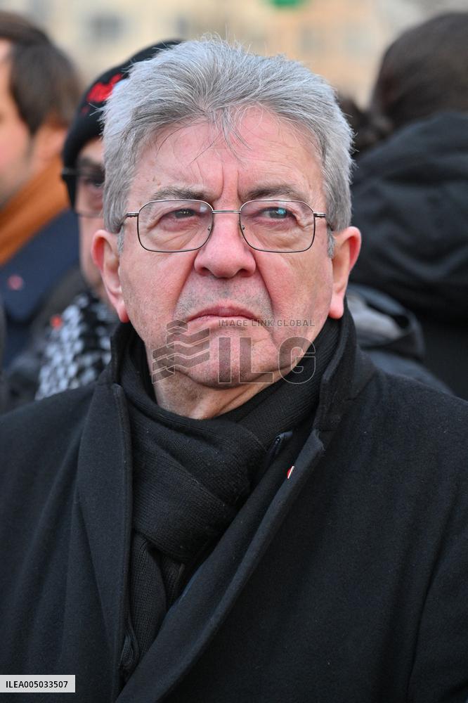 Jean Luc Melenchon At Pro Venezuela Rally - Lyon