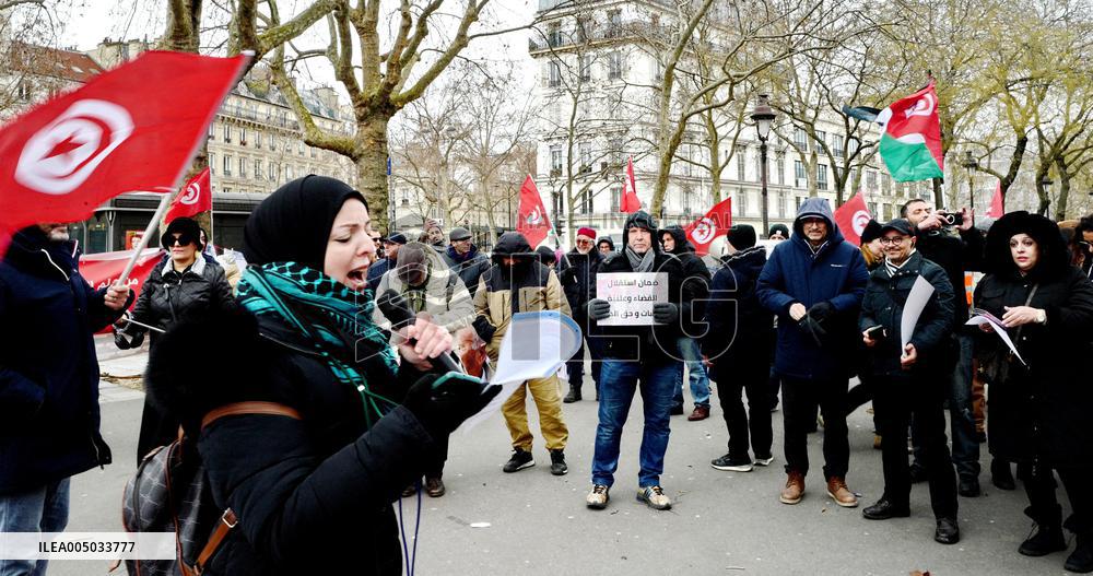 Rally Against Repression In Tunisia - Paris