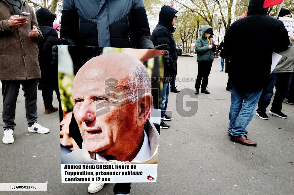 Rally Against Repression In Tunisia - Paris
