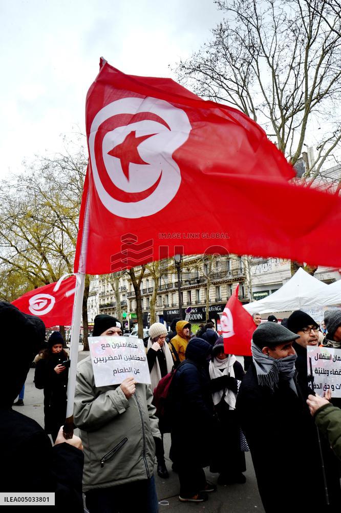Rally Against Repression In Tunisia - Paris