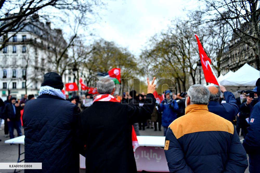Rally Against Repression In Tunisia - Paris