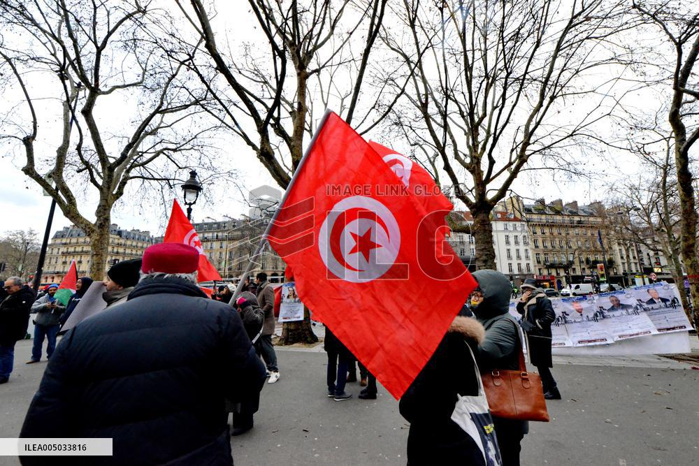 Rally Against Repression In Tunisia - Paris