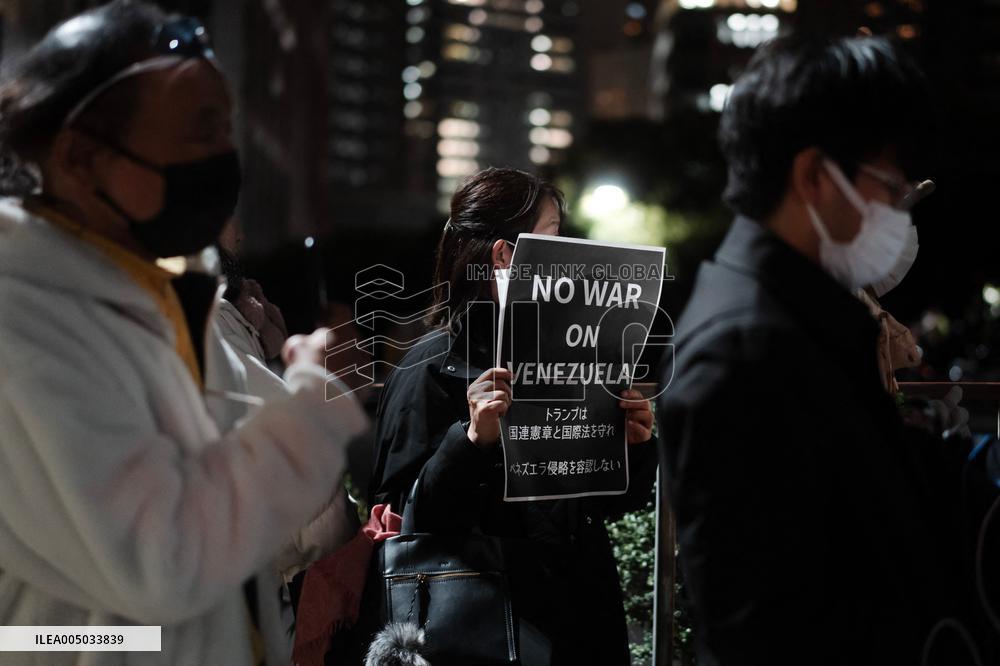 Protest In Front Of The Japanese Prime Minister Official Residence -Tokyo