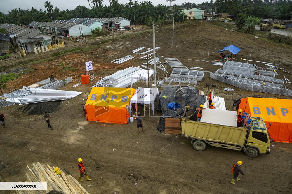 Temporary And Permanent Housing After Cyclone - Aceh Tamiang