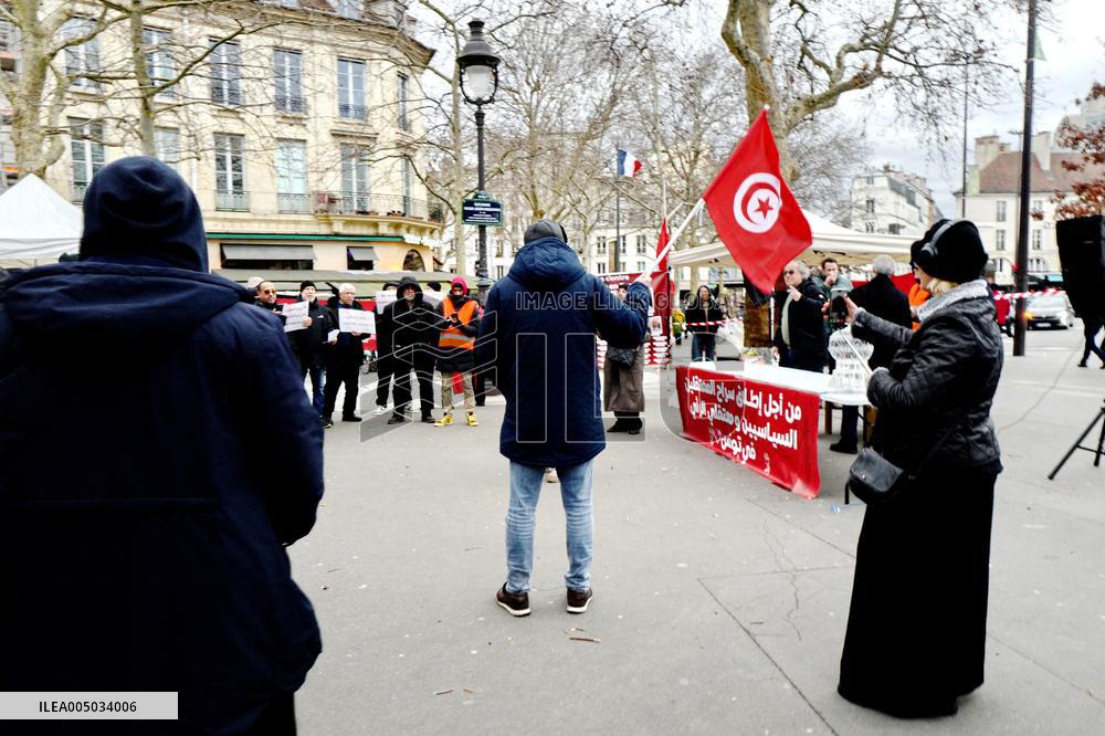 Rally Against Repression In Tunisia - Paris
