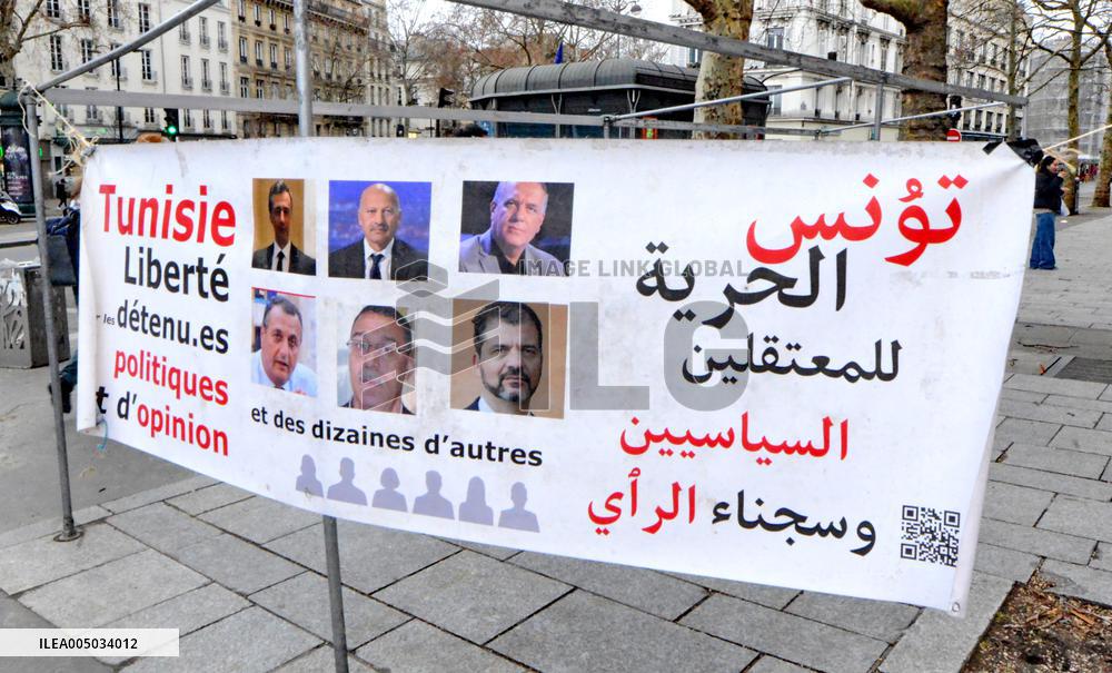 Rally Against Repression In Tunisia - Paris