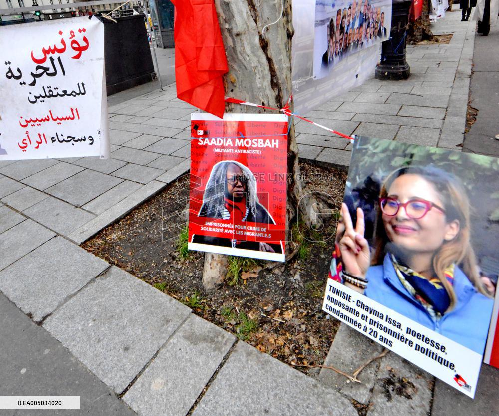 Rally Against Repression In Tunisia - Paris