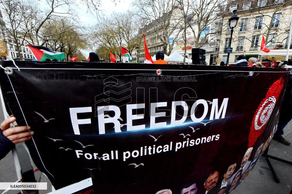 Rally Against Repression In Tunisia - Paris