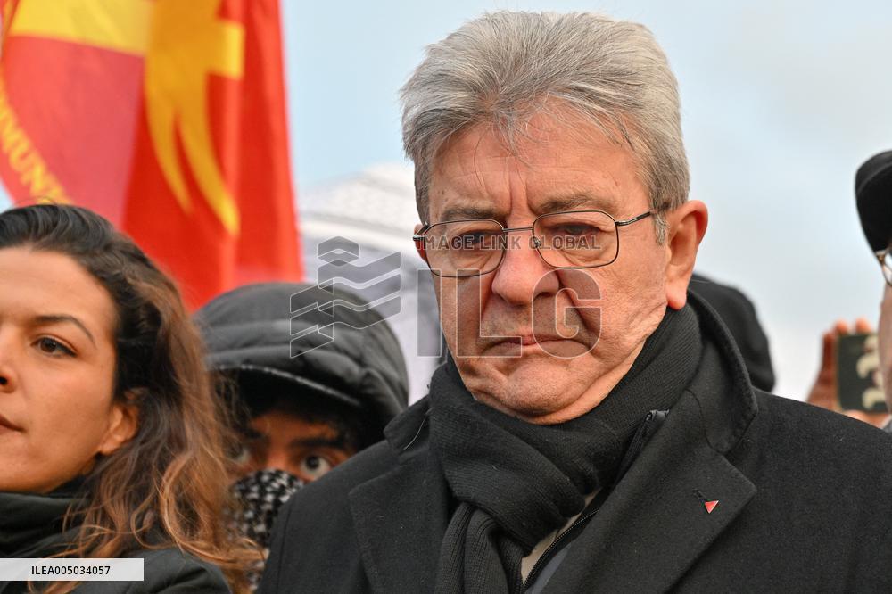 Jean Luc Melenchon At Pro Venezuela Rally - Lyon