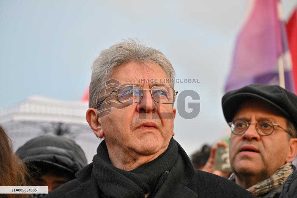 Jean Luc Melenchon At Pro Venezuela Rally - Lyon