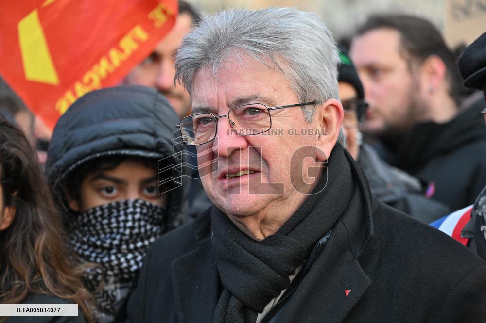 Jean Luc Melenchon At Pro Venezuela Rally - Lyon