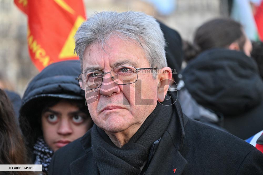 Jean Luc Melenchon At Pro Venezuela Rally - Lyon