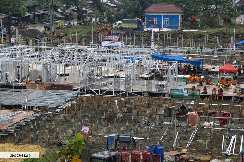 Temporary And Permanent Housing After Cyclone - Aceh Tamiang