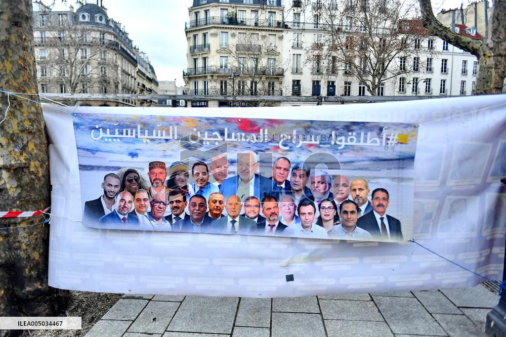 Rally Against Repression In Tunisia - Paris