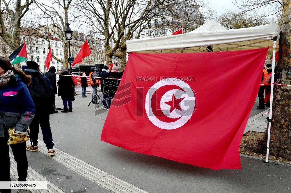 Rally Against Repression In Tunisia - Paris