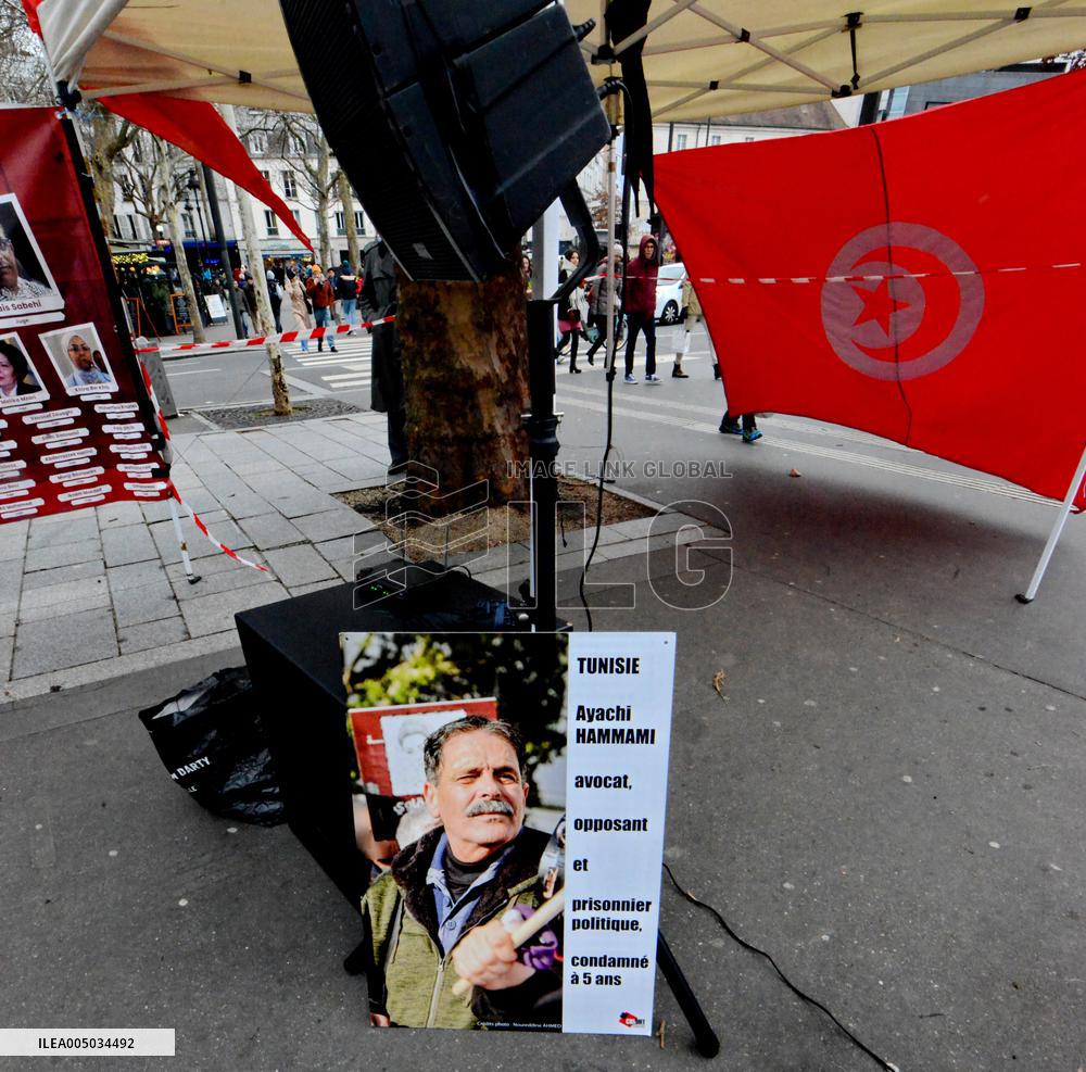 Rally Against Repression In Tunisia - Paris