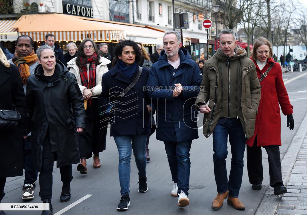 Emmanuel Gregoire, First Market Of The United Left - Paris
