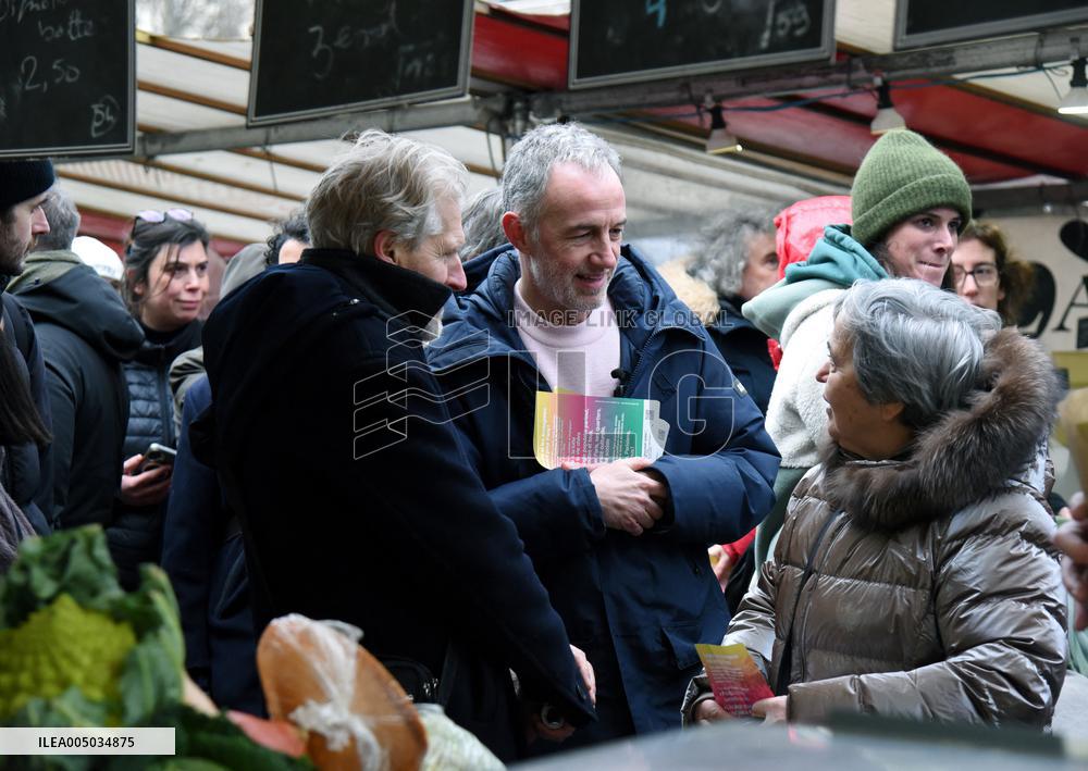 Emmanuel Gregoire, First Market Of The United Left - Paris