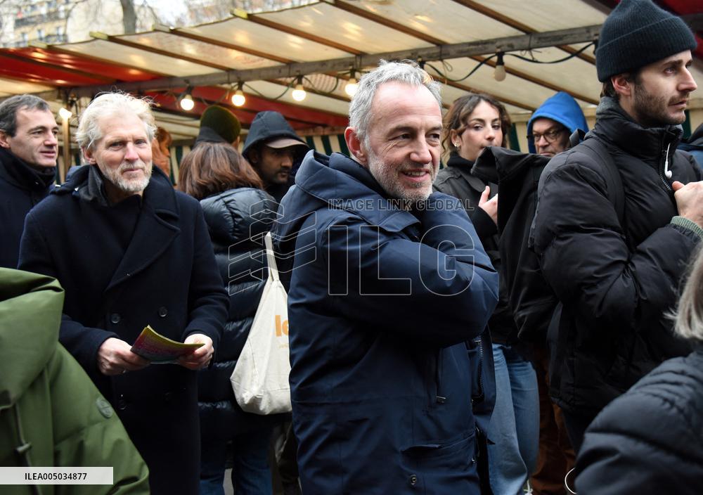 Emmanuel Gregoire, First Market Of The United Left - Paris