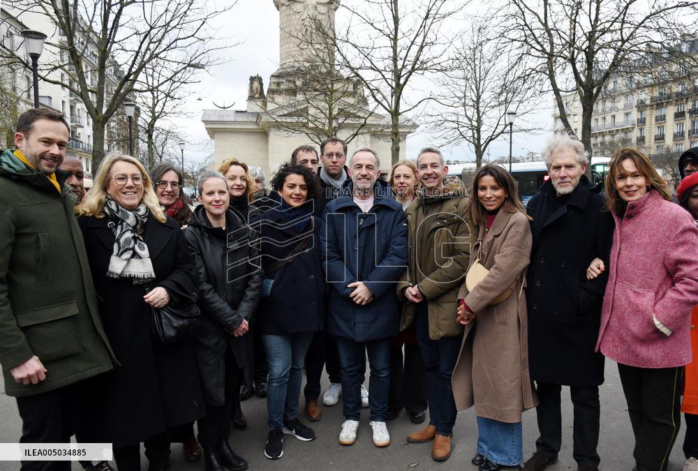 Emmanuel Gregoire, First Market Of The United Left - Paris