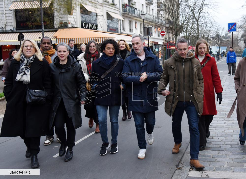 Emmanuel Gregoire, First Market Of The United Left - Paris