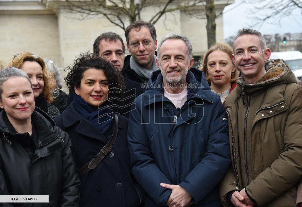 Emmanuel Gregoire, First Market Of The United Left - Paris