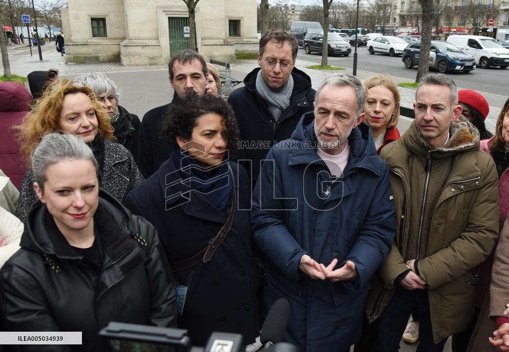 Emmanuel Gregoire, First Market Of The United Left - Paris