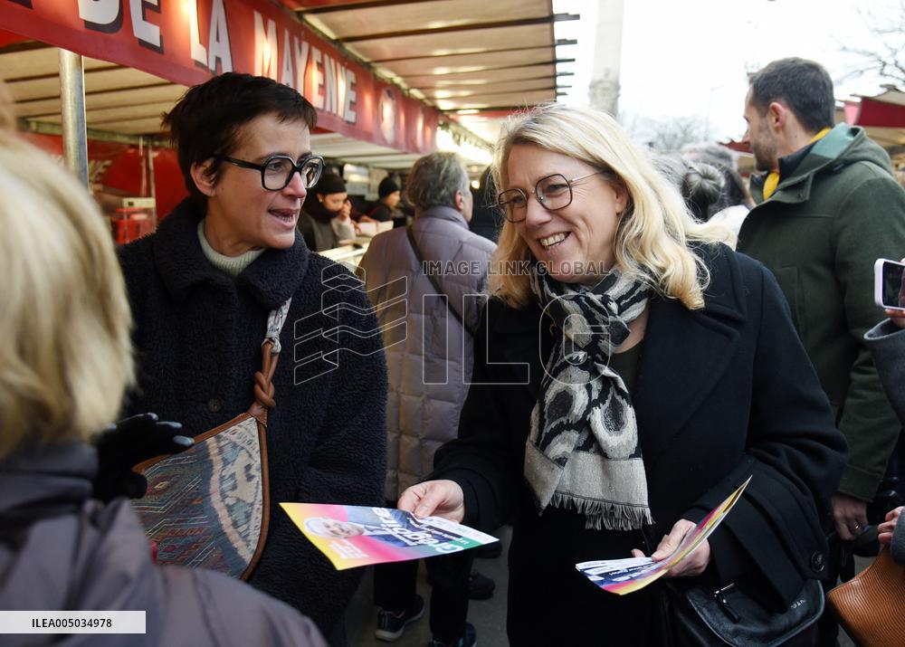 Emmanuel Gregoire, First Market Of The United Left - Paris