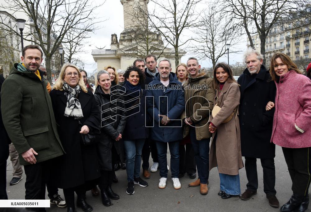 Emmanuel Gregoire, First Market Of The United Left - Paris
