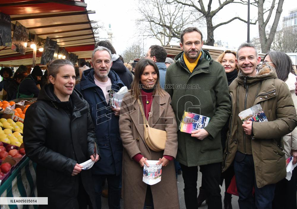 Emmanuel Gregoire, First Market Of The United Left - Paris