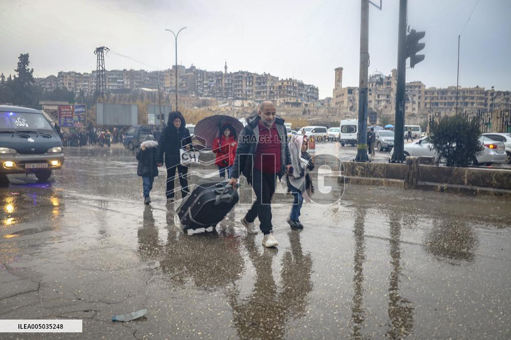 Civilians Flee Aleppo Amid Kurdish-Government Clashes