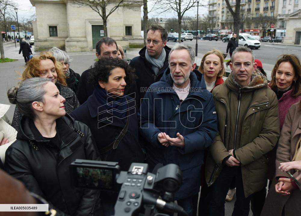Emmanuel Gregoire, First Market Of The United Left - Paris