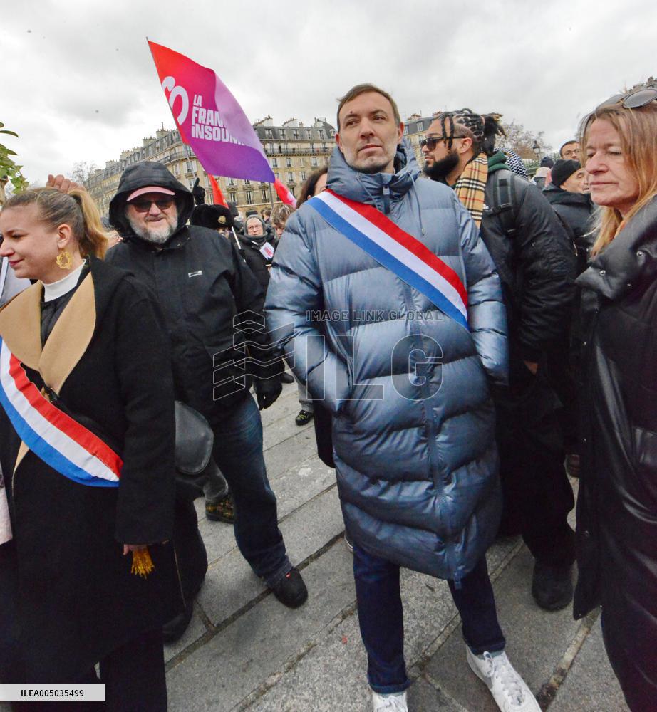Rally Against US Intervention In Venezuela - Paris