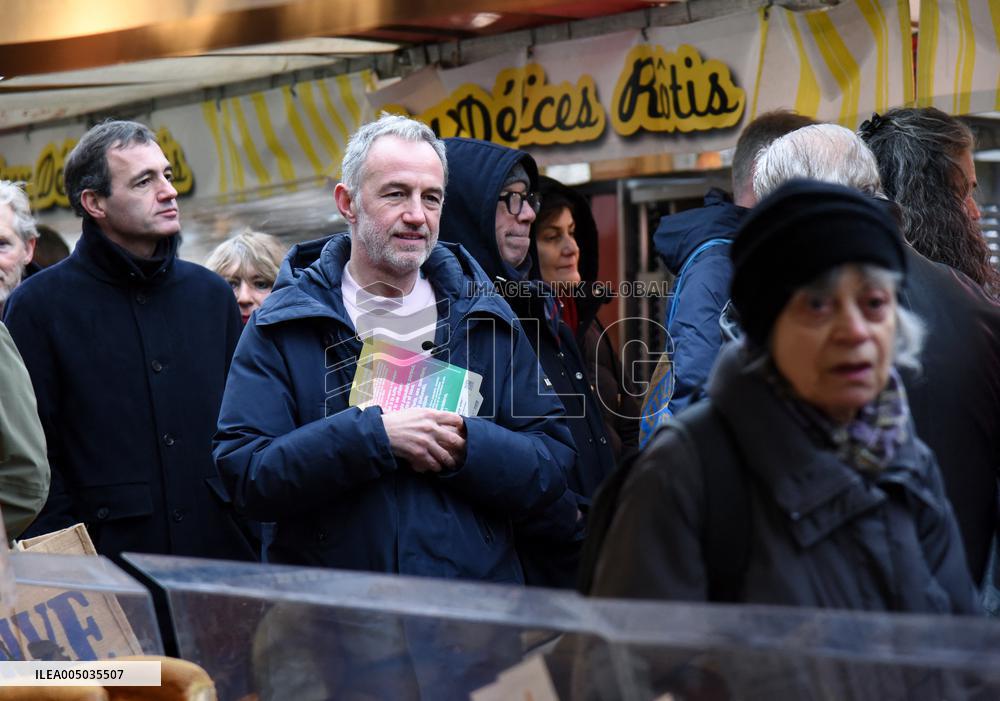 Emmanuel Gregoire, First Market Of The United Left - Paris