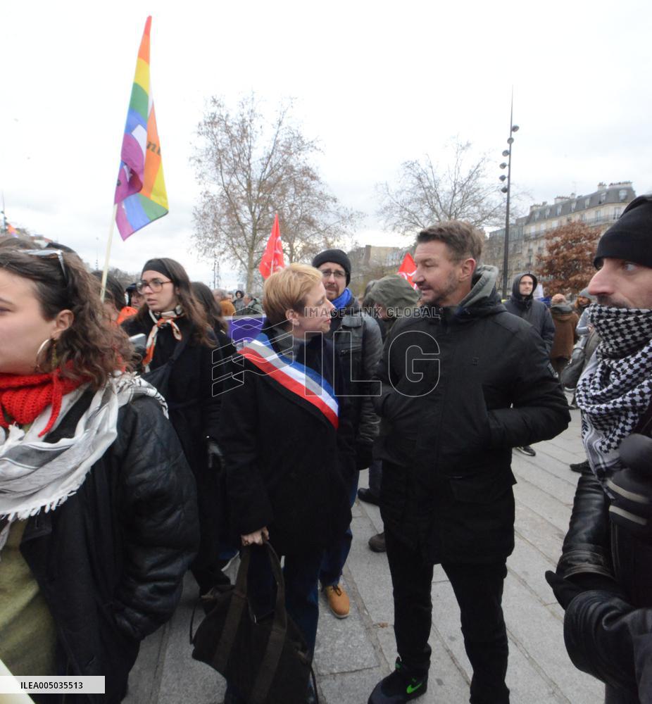 Rally Against US Intervention In Venezuela - Paris