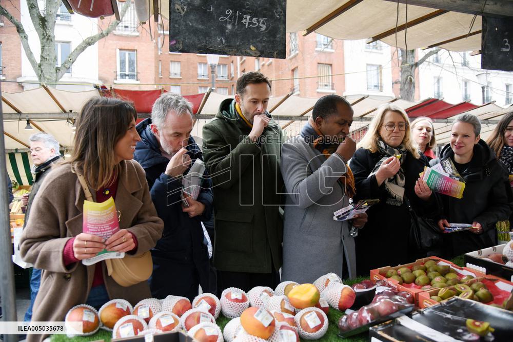 Emmanuel Gregoire, First Market Of The United Left - Paris