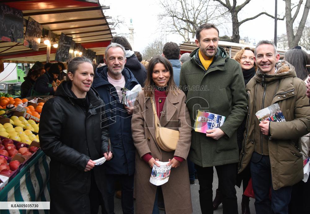 Emmanuel Gregoire, First Market Of The United Left - Paris