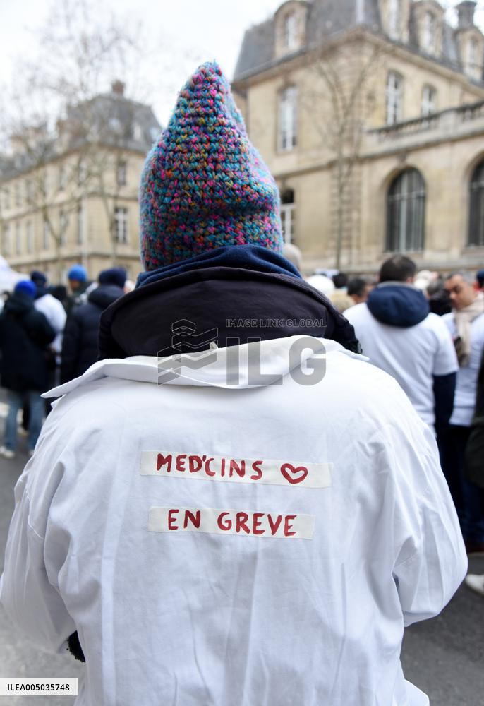 Liberal Doctors Demonstration - Paris