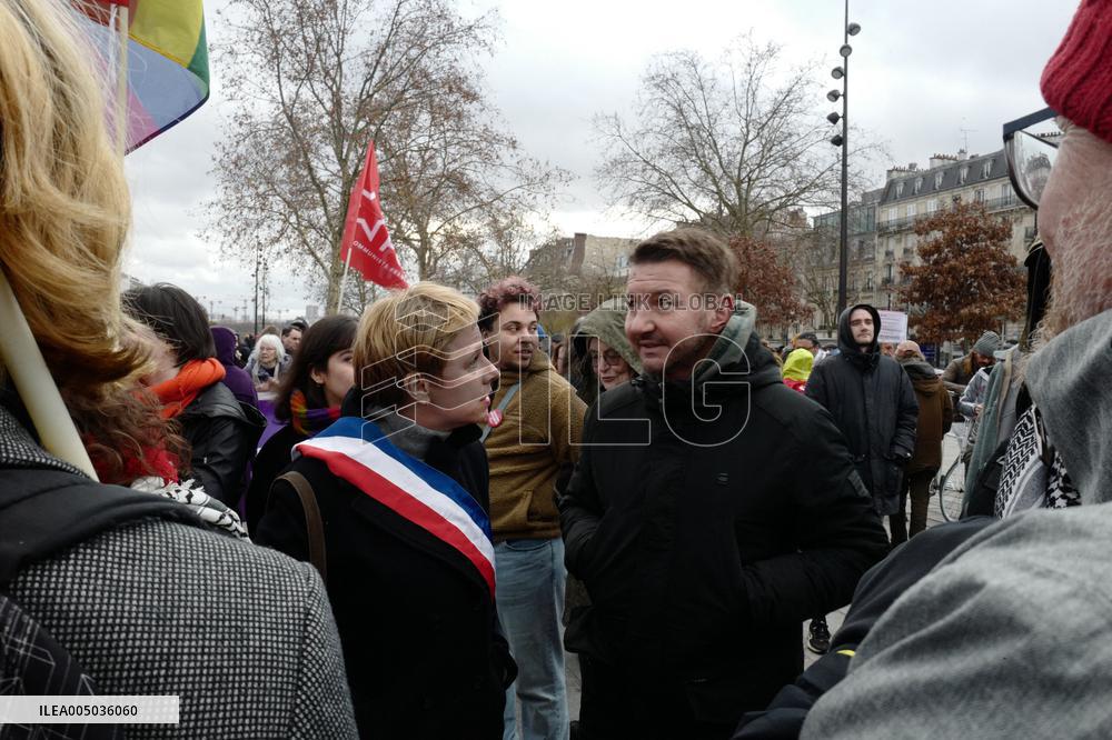 Rally Against US Intervention In Venezuela - Paris