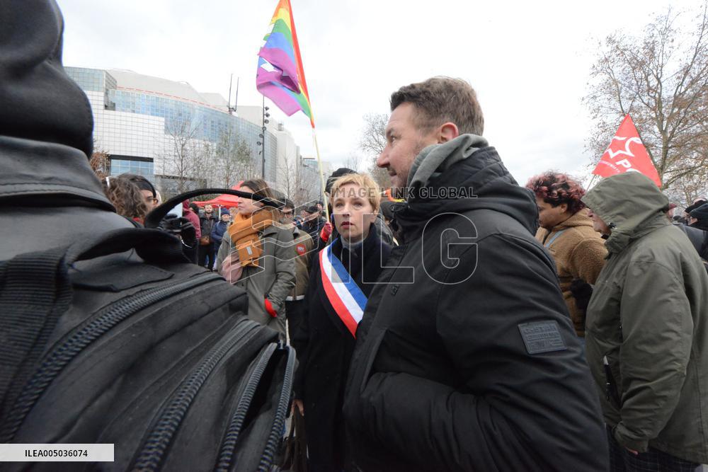Rally Against US Intervention In Venezuela - Paris