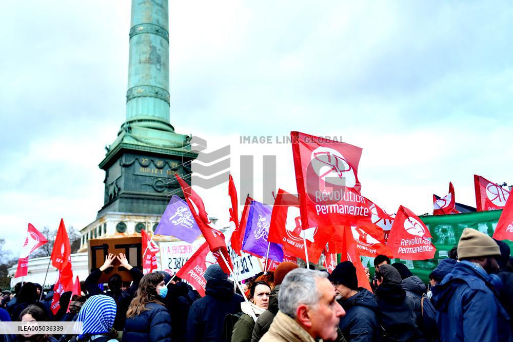 Rally Against US Intervention In Venezuela - Paris