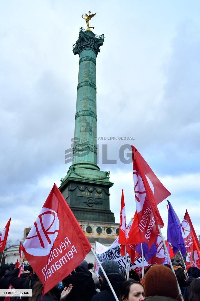 Rally Against US Intervention In Venezuela - Paris