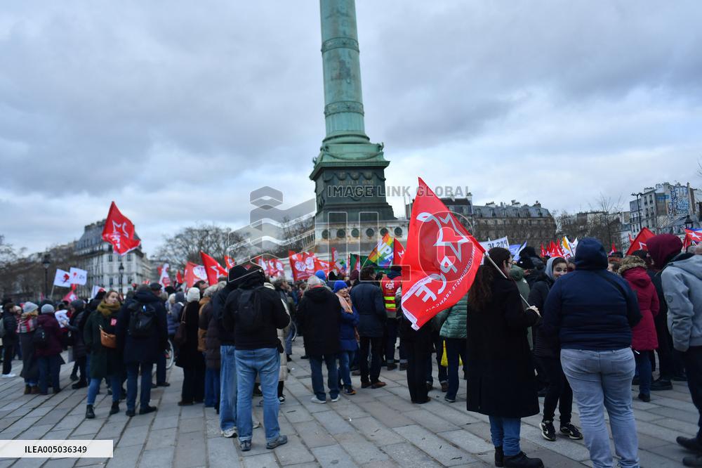 Rally Against US Intervention In Venezuela - Paris