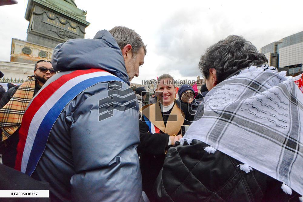 Rally Against US Intervention In Venezuela - Paris