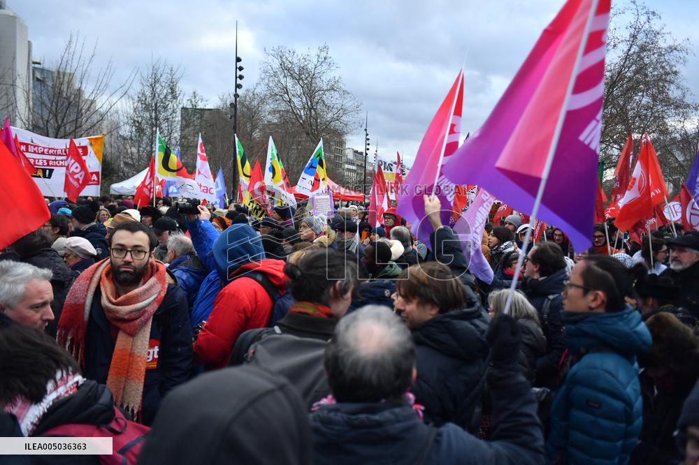 Rally Against US Intervention In Venezuela - Paris